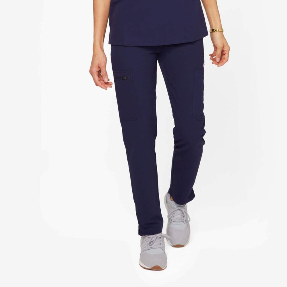 FIGS Yola Skinny Scrub Pants - Navy